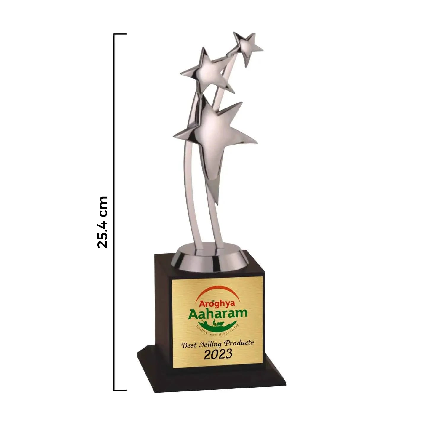 Regal Compact 3-Star Silver Victory Trophy Img 2